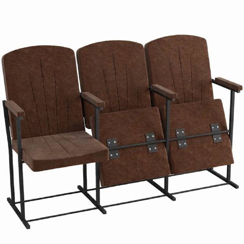 Крісло секційне MEBLIX "Класік Універсал" з дерев'яними підлокітниками 3 секції